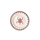 Mimbreño maroon and white bread plate made in the USA - Your Western Decor