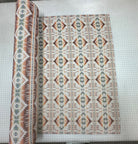 Geometric mesa adobe fabric roll Pendleton pattern by Sunbrella 