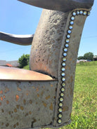 American made custom office chair side detail - Blue Mountain Brands USA