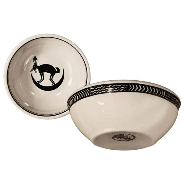 Mimbreño Cereal Bowl in Black & White made in  Arizona USA - Your Western Decor