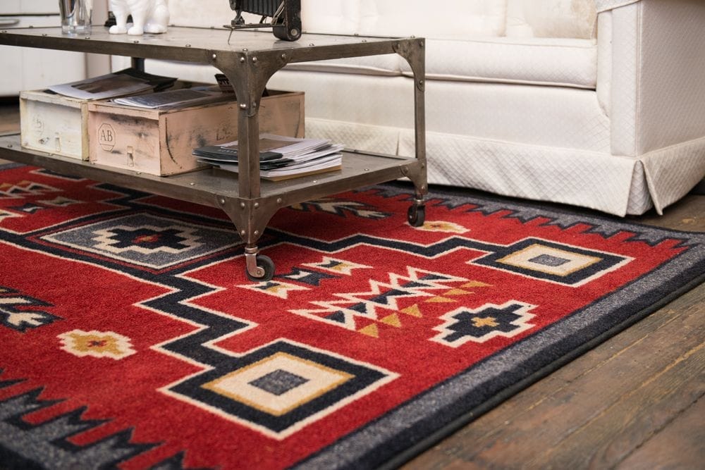 Old Crow Red Oversized Area Rug 11'x13' - Made in the USA - Your Western Decor