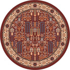 Colorful passage panache round area rug. Made in the USA. Your Western Decor