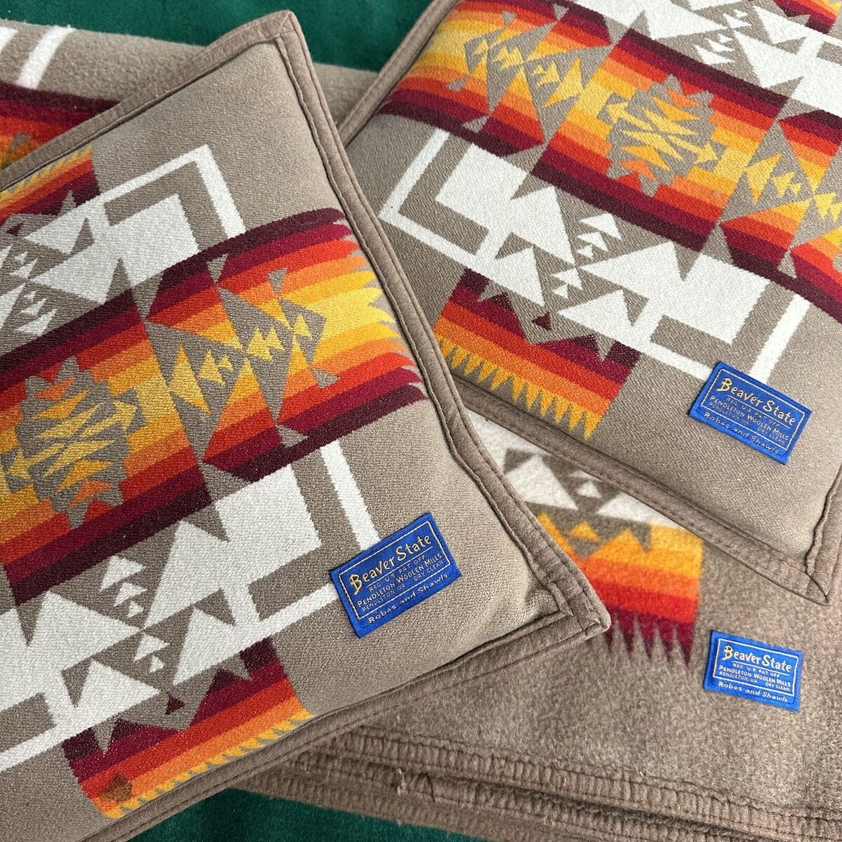 Pendleton Harding Wool Pillow and Blankets