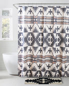 Pendleton Spider Rock Shower Curtain and Spider Rock Bath Mat -Blue Mountain Brands USA