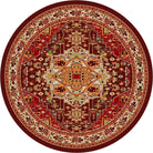 Persia Blaze 8' Round Area Rug - Your Western Decor 