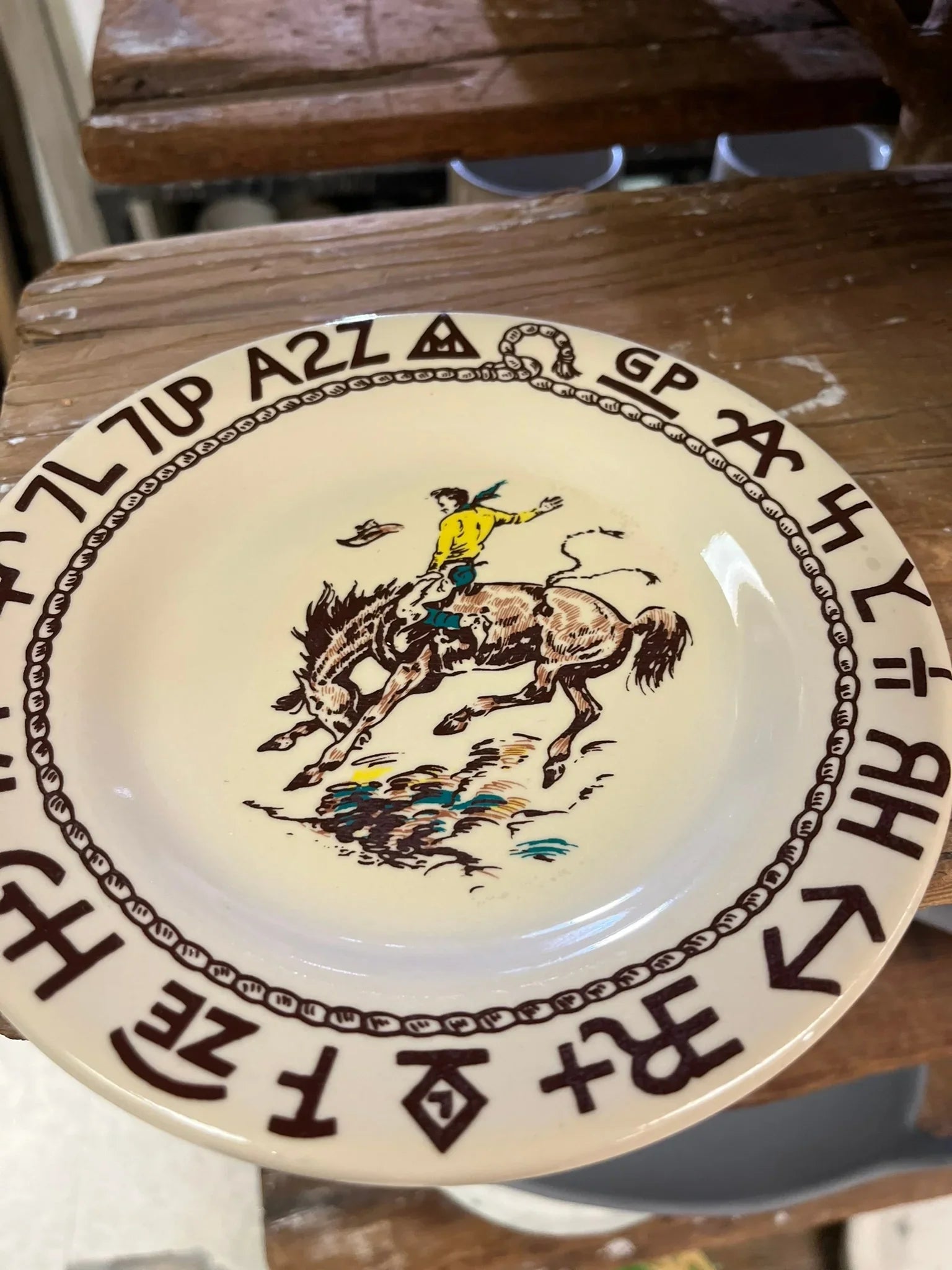 HF Coors Rodeo Salad Plate made in the USA - Your Western Decor
