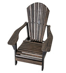 Wooden Adirondack chair on a white background