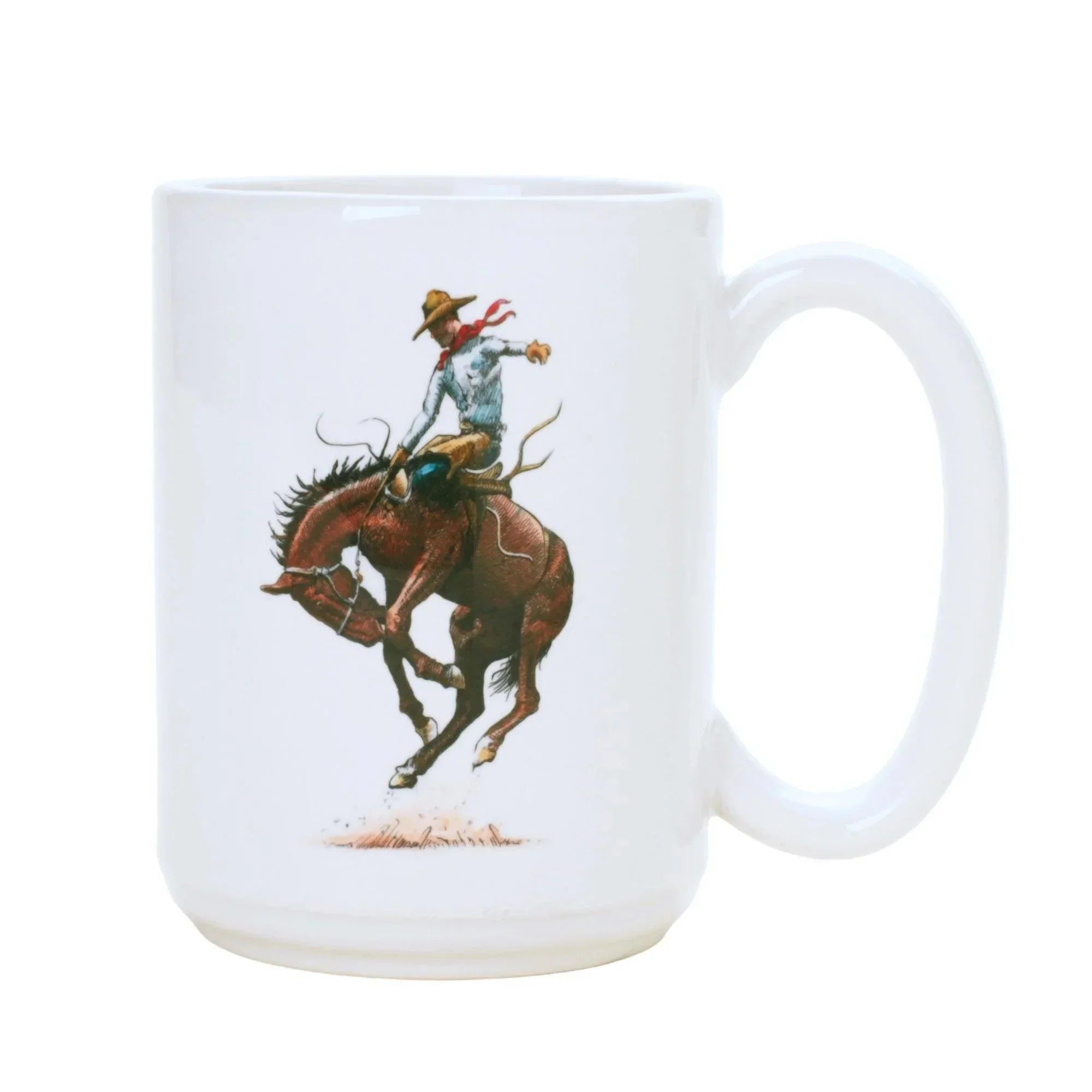 Saddle Bronc Art Coffee Mug made in the USA - Your Western Decor