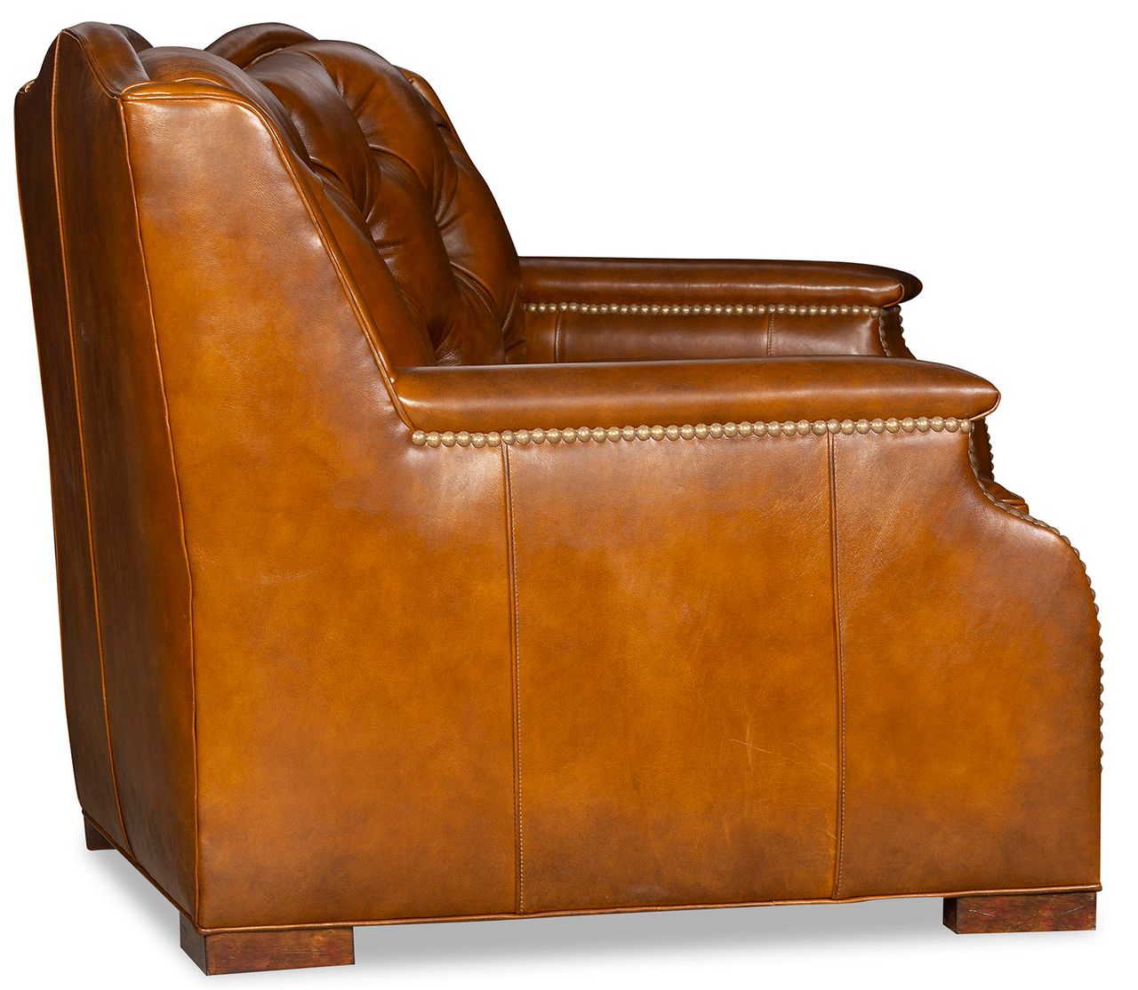 Luxury Santa Fe Tufted Leather Sofa, American made
