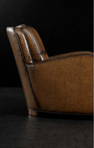 Sauvage leather luxury accent chair custom made in the USA - Blue Mountain Brands USA Luxury Home Furnishings & Decor