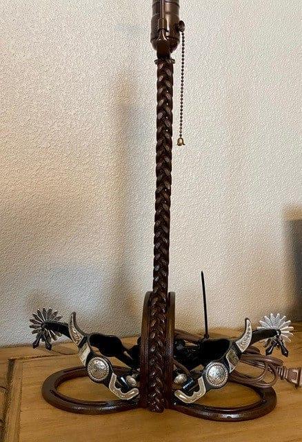 Made to order iron spur western lamp made in the USA 