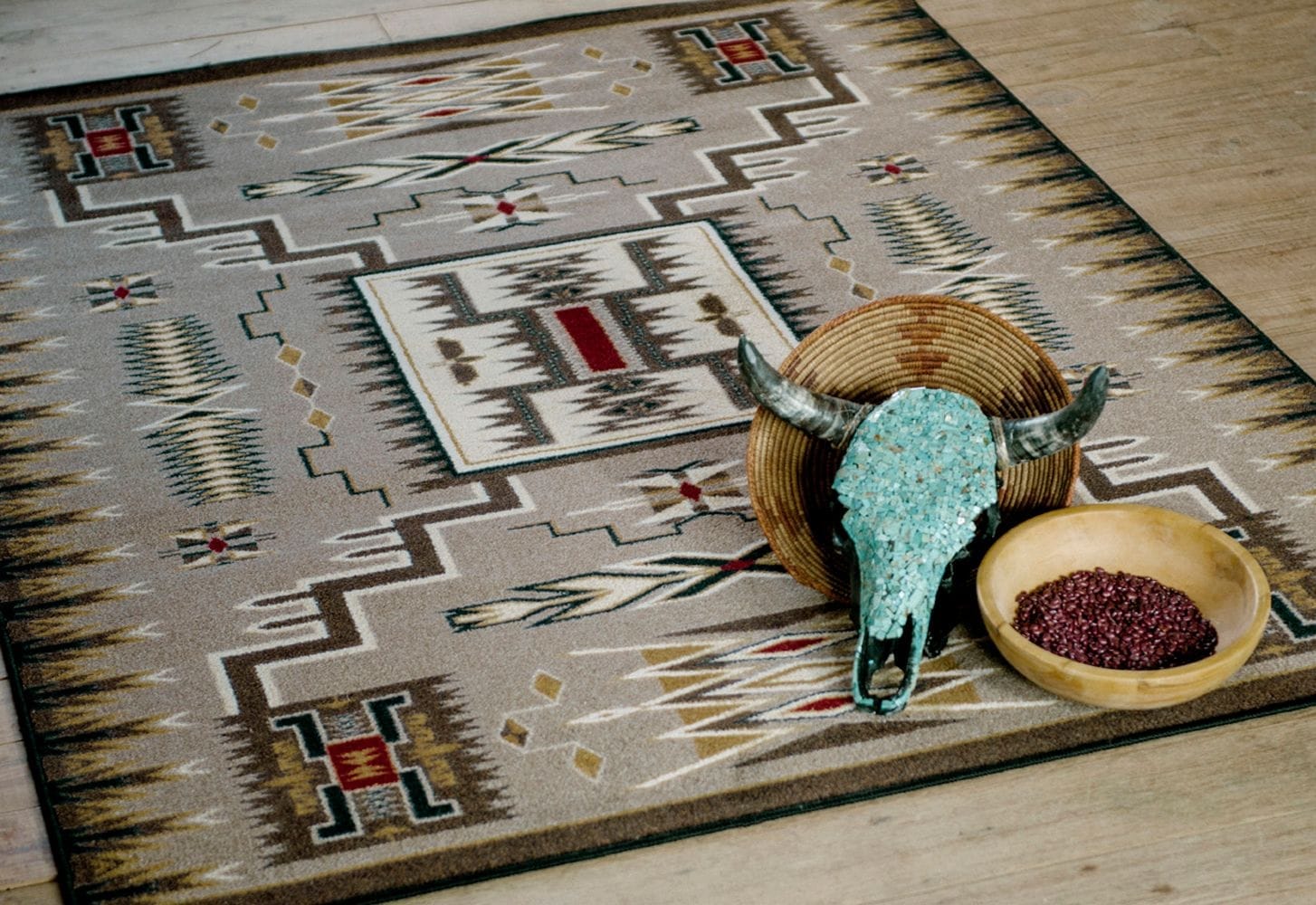 Storm Catcher Chestnut Oversized Area Rug 11' x 13' - Made in the USA - Your Western Decor