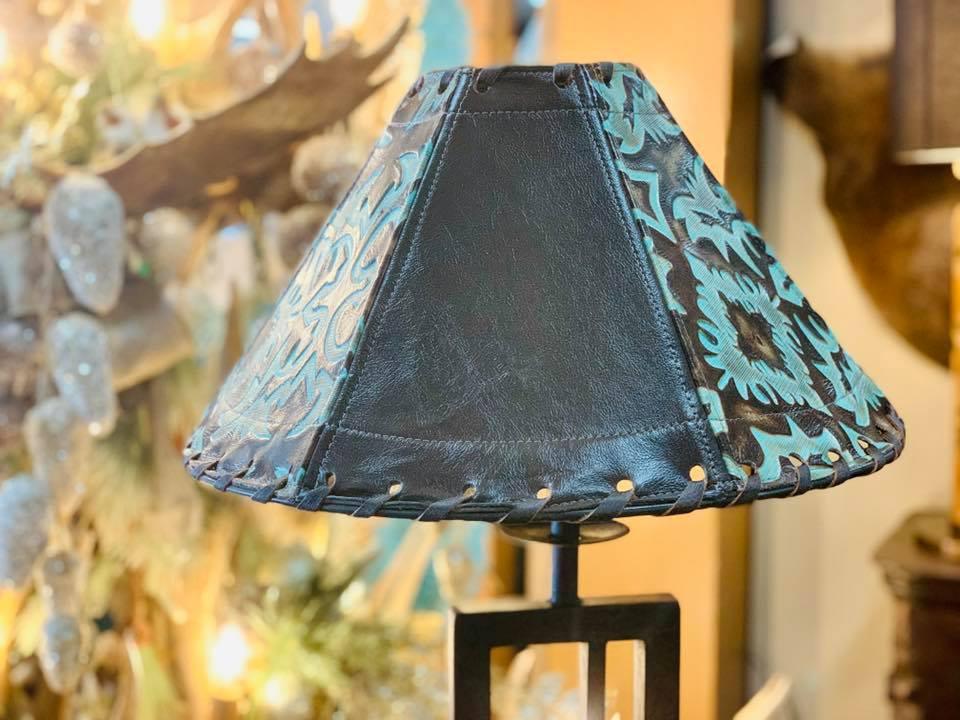 Your Western Decor Terrant Leather Lamp Shade