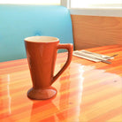 The Peaks coffee mug in terra cotta and white inside - Your Western Decor