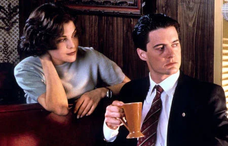 David Lynch in Twin Peaks with vintage coffee cup - Your Western Decor