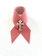 Cancer Awareness Leather Napkin Rings - Handmade in Oregon