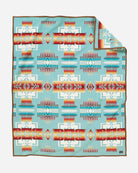 Pendleton Chief Joseph Blanket aqua front - Blue Mountain Brands USA