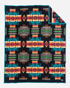 Pendleton Chief Joseph Blanket black front - Blue Mountain Brands USA