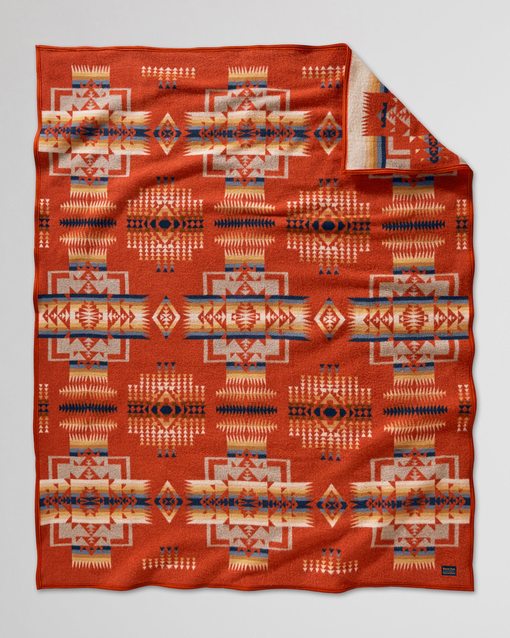 Pendleton Chief Joseph Blanket chili front - Blue Mountain Brands USA