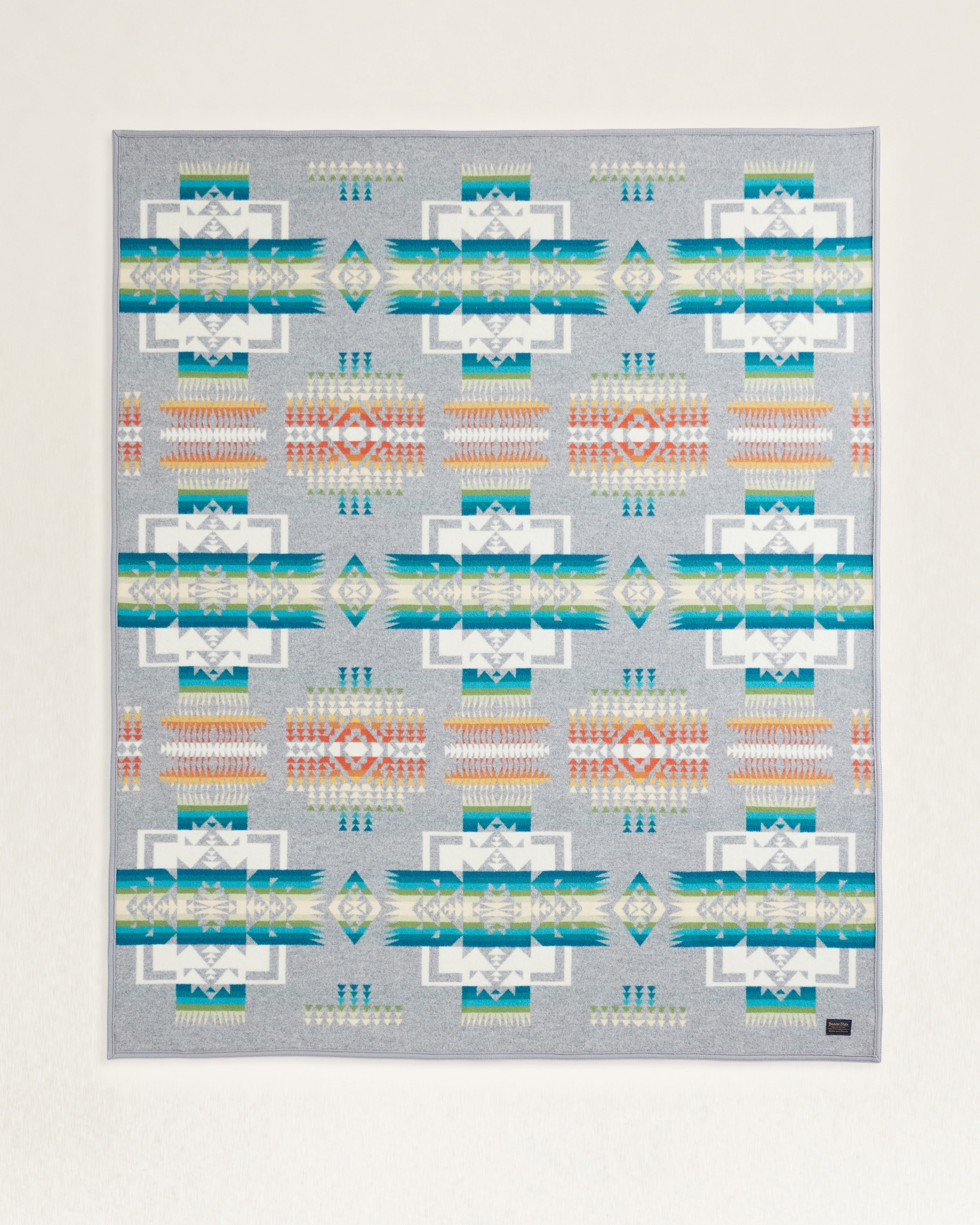 Pendleton Chief Joseph Blanket slate front - Blue Mountain Brands USA
