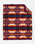 Pendleton Chief Joseph Blanket maroon back - Blue Mountain Brands USA