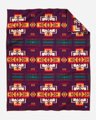 Pendleton Chief Joseph Blanket maroon front - Blue Mountain Brands USA