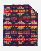 Pendleton Chief Joseph Blanket navy front - Blue Mountain Brands USA