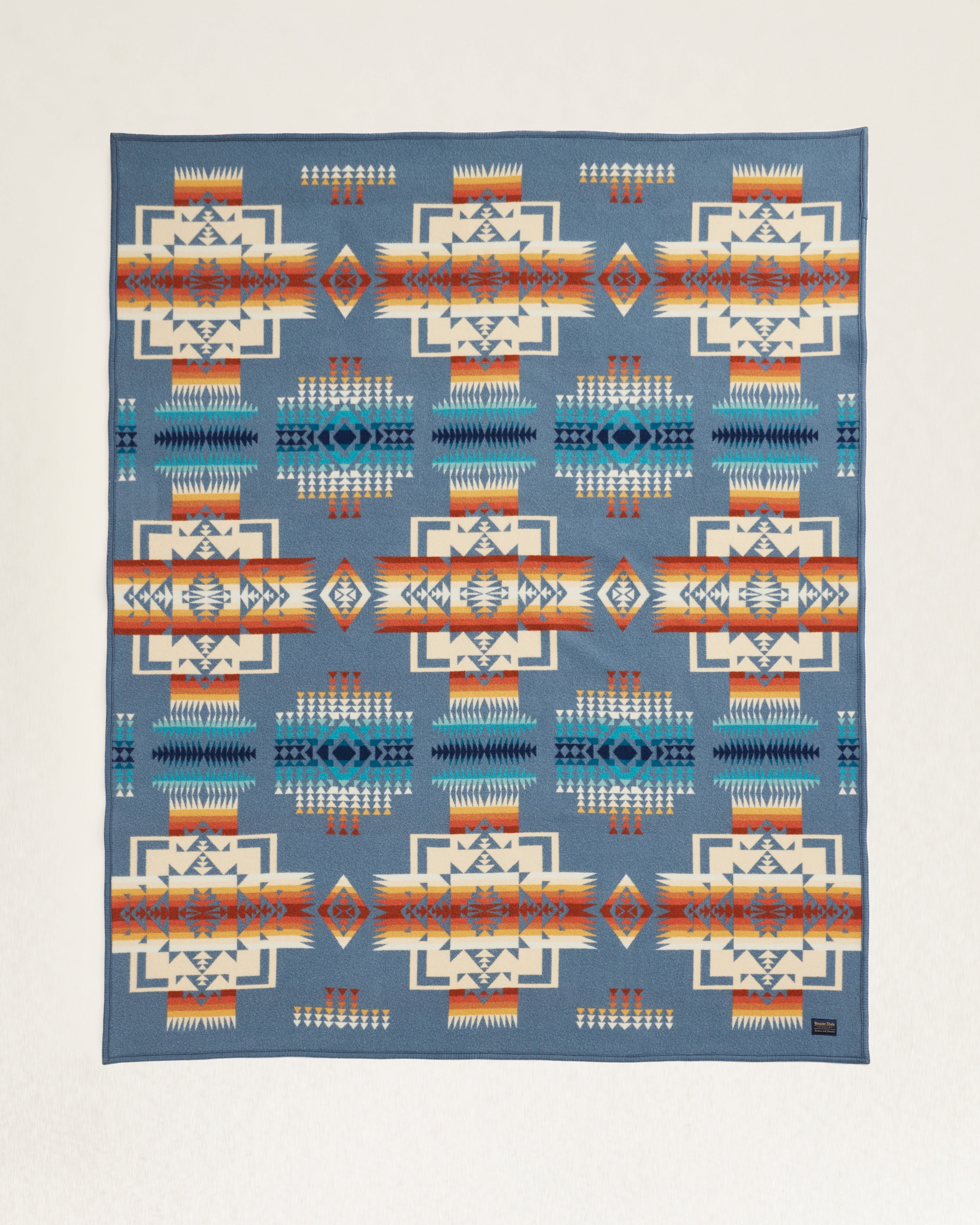 Pendleton Chief Joseph Blanket slate front - Blue Mountain Brands USA