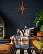 Pendleton Chief Joseph Blanket in slate with pillows - Blue Mountain Brands USA