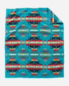 Pendleton Chief Joseph Blanket turquoise front - Blue Mountain Brands USA