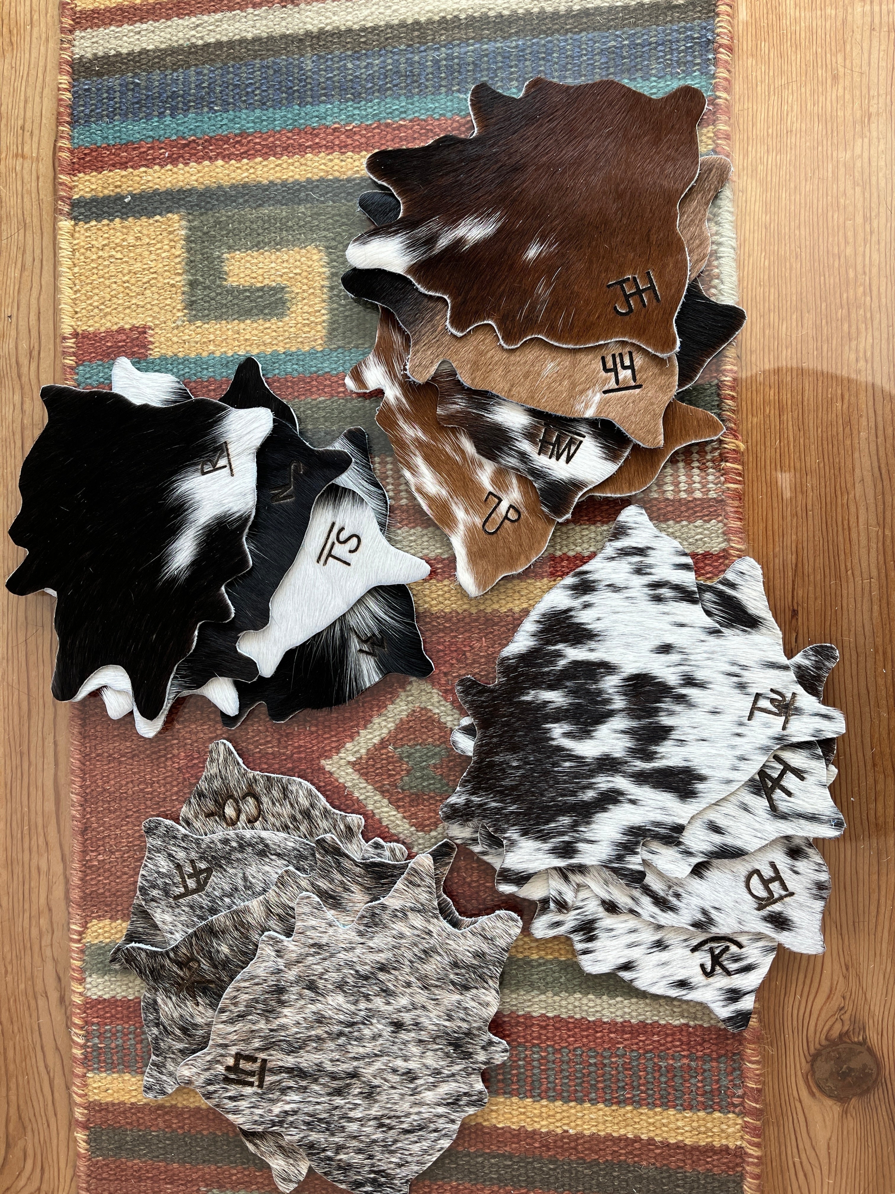 Your Western Decor Cowhide Coasters - Thumbnail 4