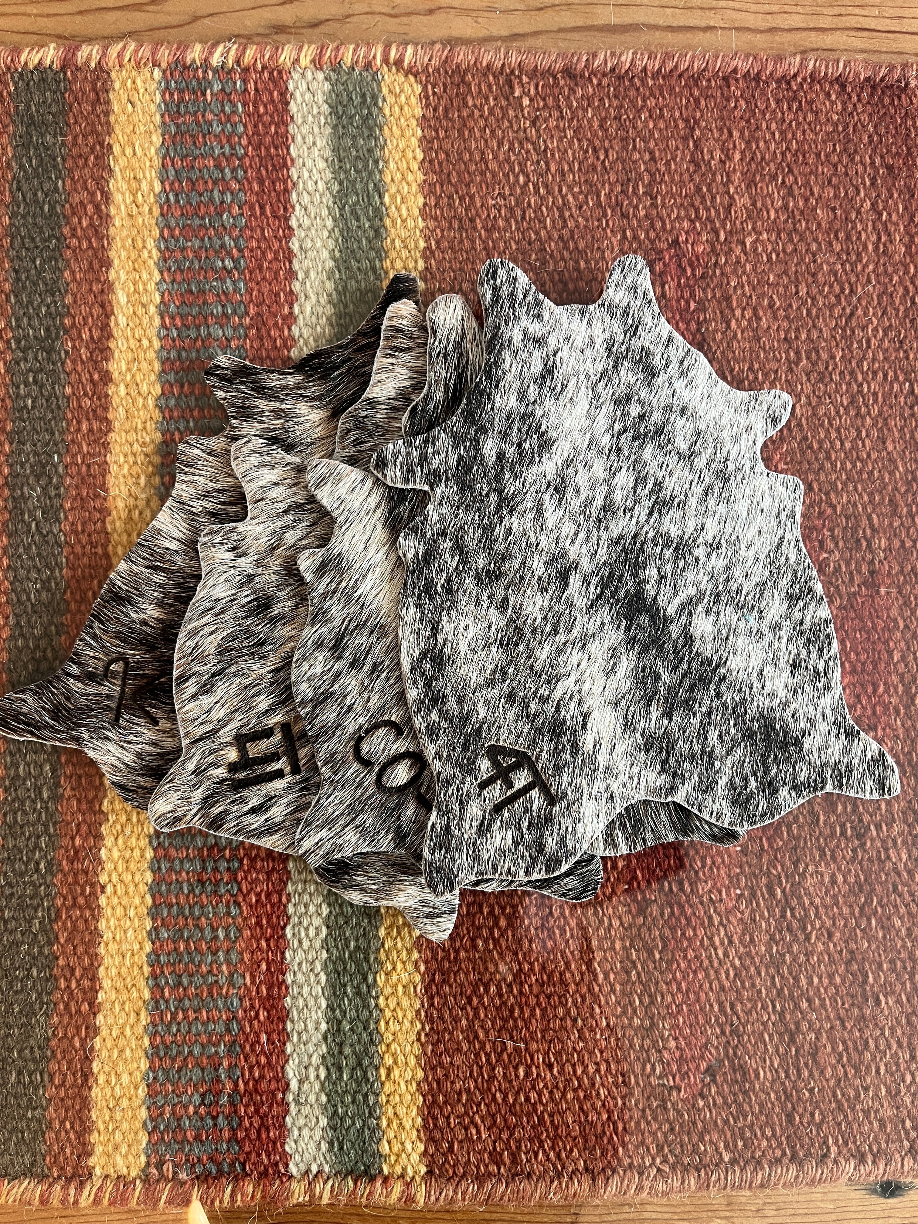 Your Western Decor Cowhide Coasters - Thumbnail 2