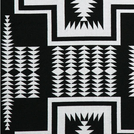 Pendleton Sunbrella Harding Black White Fabric - Your Western Decor