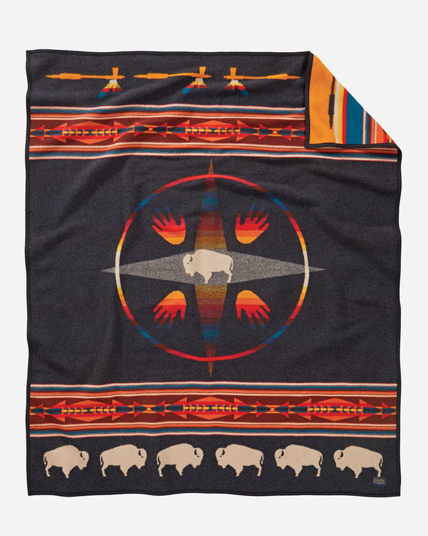 Big Medicine Pendleton Twin Blanket made in the USA - Blue Mountain Brands USA Home Decor