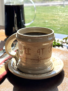 Blue Mountain Brands western mug and saucer made in Pendleton, Oregon