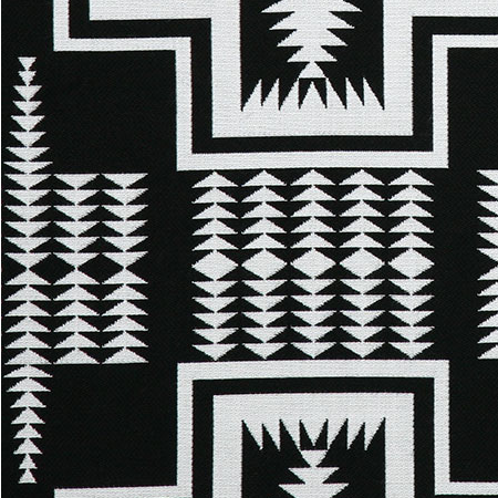 Pendleton Sunbrella Harding Black White Fabric - Blue Mountain Brands USA Home Decor