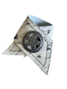 Peppered Cowhide and Star Concho Napkin Ring - Handmade in Oregon at Your Western Decor